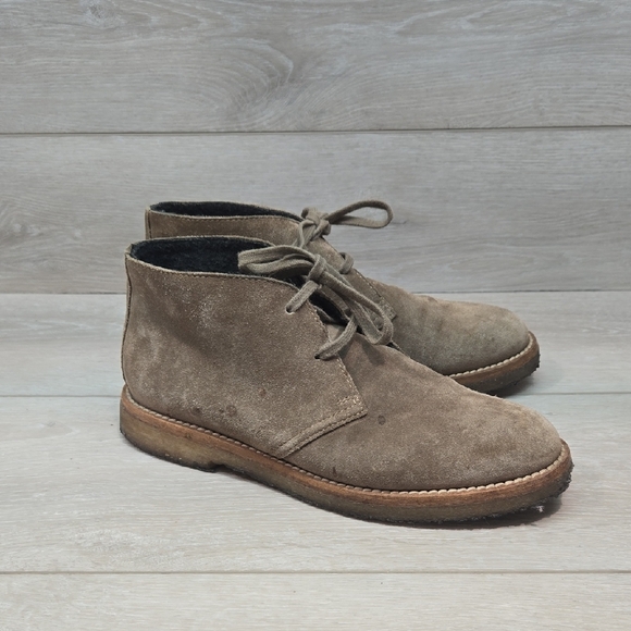 Vince Women Suede Ankle Desert Chukka Boots Shoes Sz 7M - Picture 1 of 12